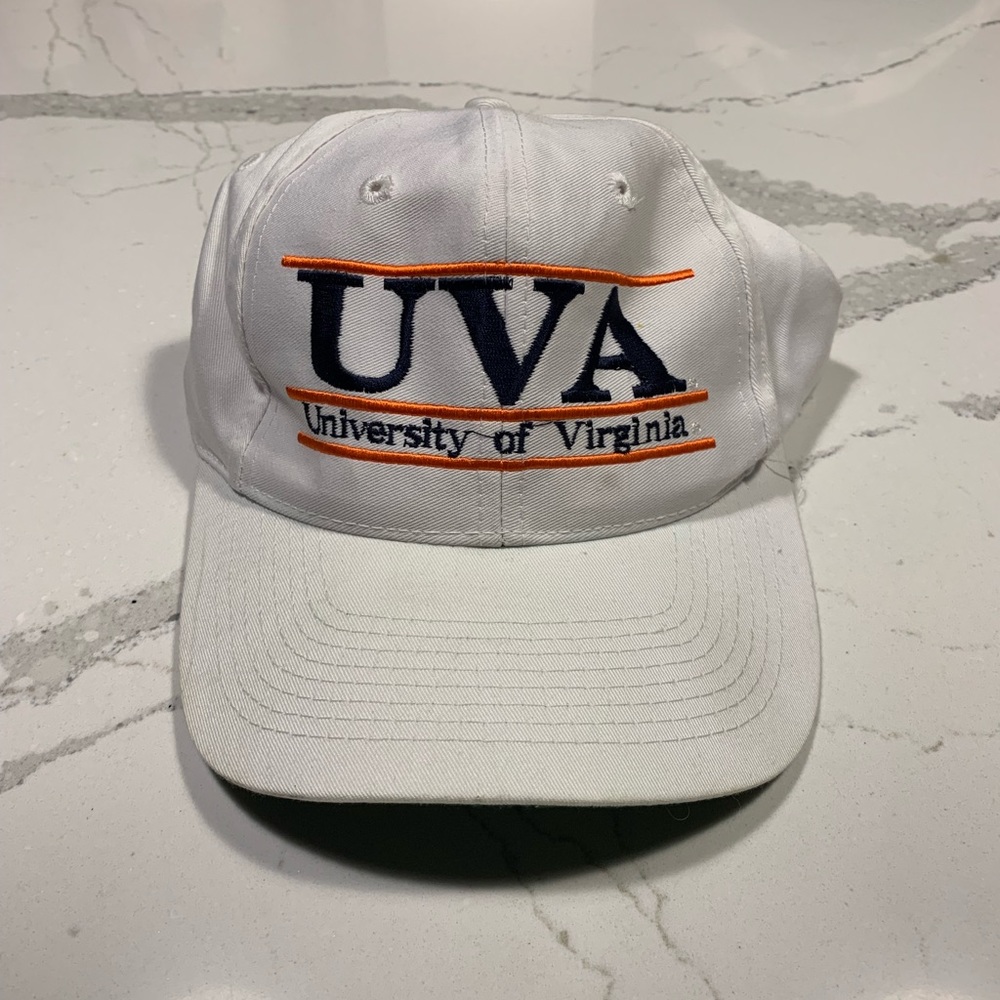 UVA Virginia Cavaliers The Game Split Bar Vintage 90's Snapback Cap Hat RARE